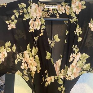 Reformation floral jumpsuit BNWOT